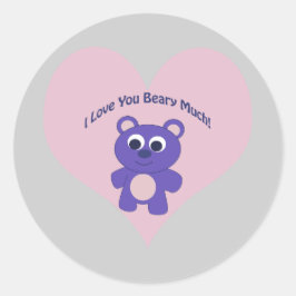 紫熊の花 ラウンドシール