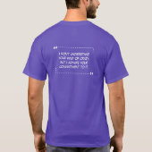 紫熱狂するのTシャツ Tシャツ (裏面)