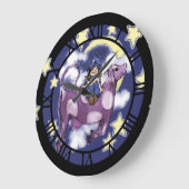 紫牛 ラージ壁時計 (傾斜)