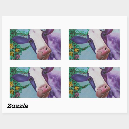 紫牛 長方形シール (シート)