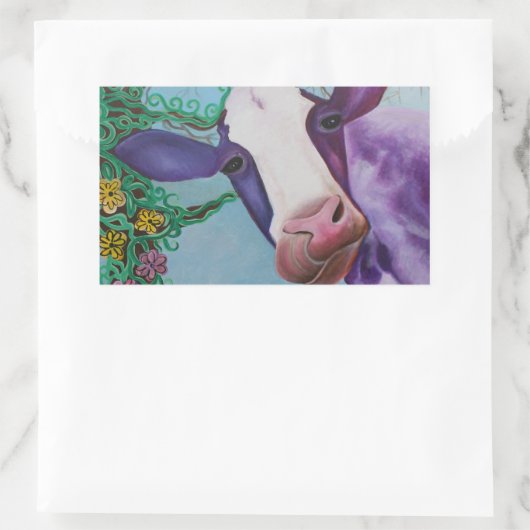 紫牛 長方形シール (バッグ)