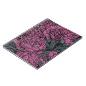 紫牡丹の花 ノートブック (左側)