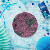 紫牡丹の花 ペーパープレート (パーティー)