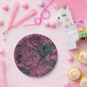 紫牡丹の花 ペーパープレート (パーティー)