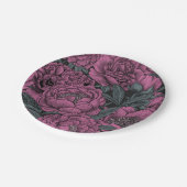 紫牡丹の花 ペーパープレート (アングル)