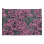 紫牡丹の花 枕カバー (裏面-右)