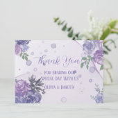 紫牡丹アルコールインクサンキューカード 招待状 (スタンド正面)