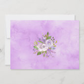 紫牡丹ガールバプテスマ写真 サンキューカード (裏面)