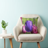 紫独身のチューリップ クッション (椅子)