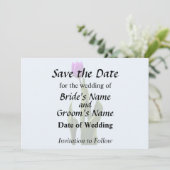 紫独身のチューリップ セーブザデート (スタンド正面)