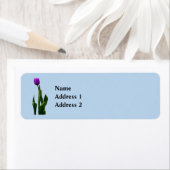 紫独身のチューリップ ラベル (インサイチュ)