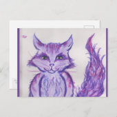 紫猫 シーズンポストカード (正面/裏面)