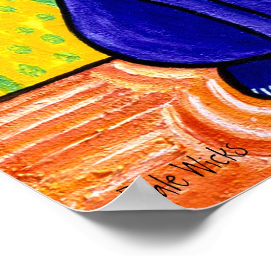 紫猫 ポスター (角)