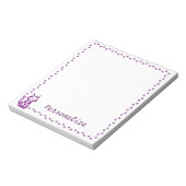 紫猫(前足縁ど) ノートパッド (回転)