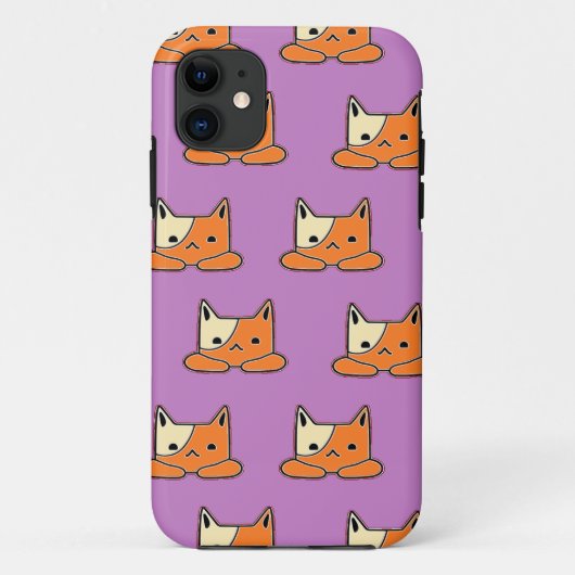 紫猫 Case-Mate iPhoneケース (裏面)