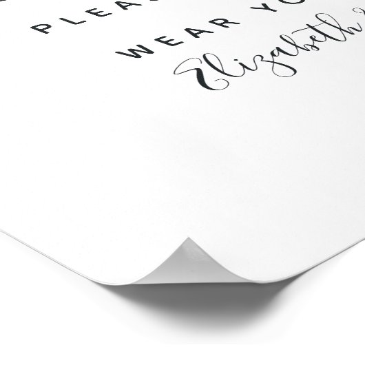 紫王室のと銀のフローラの結婚顔マスク ポスター (角)