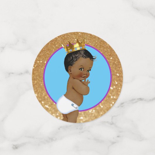 紫王室のと青を明らかにするアフリカの性別 コンフェッティ (スモール正面)