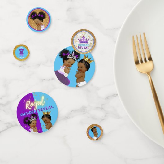 紫王室のと青を明らかにするアフリカの性別 コンフェッティ (グループ)