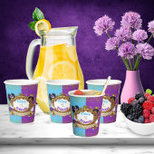 紫王室のと青を明らかにするアフリカの性別 紙コップ