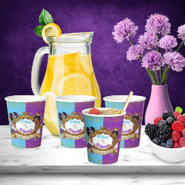 紫王室のと青を明らかにするアフリカの性別 紙コップ