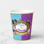 紫王室のと青を明らかにするアフリカの性別 紙コップ (正面)