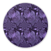 紫王室ののエレガント液体の輝き セラミックノブ (正面)