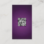 紫王室ののストリングラ結婚イト エンクロージャーカード (裏面)