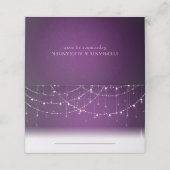 紫王室ののストリングラ結婚イト プレイスカード (外部開封)