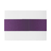 紫王室ののダマスクの結婚式 招待状ベリーバンド (裏面例)