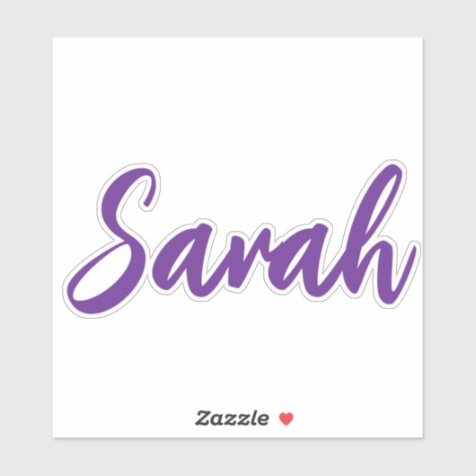 紫王室のはっきりしたパーソナライズされた シール (シート)