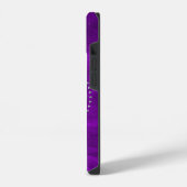 紫王室のクロムモノグラム iPhoneケース (左側面)