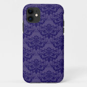 紫王室のダマスク模様 Case-Mate iPhoneケース (裏面)