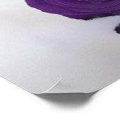 紫王室のバラ19表の結婚座席表 ポスター (角)