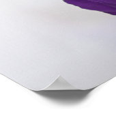 紫王室のバラ22テーブル結婚の座席表 ポスター (角)