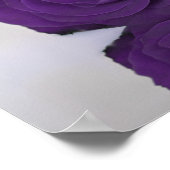 紫王室のバラ9表の結婚座席表 ポスター (角)