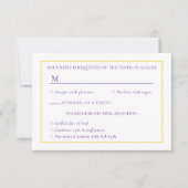 紫王室のフローラつる植物応答カード 出欠カード (正面)