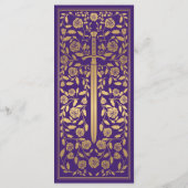 紫王室の中世結婚刀フラットメニュー メニュー (裏面)