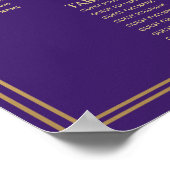 紫王室の中世結婚刀座図 ポスター (角)