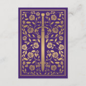 紫王室の中世結婚刀詳細 エンクロージャーカード (裏面)