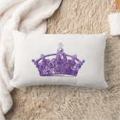 紫王室の冠 ランバークッション (ブランケット)