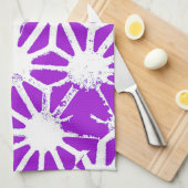 紫王室の模様 キッチンタオル (四つ折り)