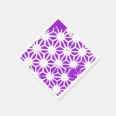 紫王室の模様 スタンダードカクテルナプキン (角)