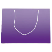 紫王室の淡い色のにはグラデーション ラージペーパーバッグ (正面)