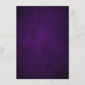 紫王室の紫バイオレット金ゴールドボ結婚タニカル詳細 エンクロージャーカード (裏面)