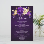 紫王室の紫バイオレット金ゴールドボ結婚タニカル (スタンド正面)