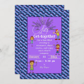 紫王室の色 招待状 (正面/裏面)