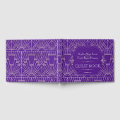 紫王室の銀素晴らしギャツビー結婚ズ ゲストブック (全面)