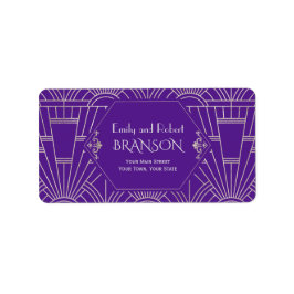 紫王室の銀素晴らしギャツビー結婚1920年代 ラベル