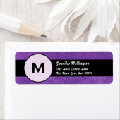 紫王室の黒結婚モノグラムM300 ラベル (インサイチュ)