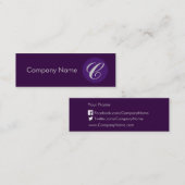 紫王室の スキニー名刺 (正面/裏面)